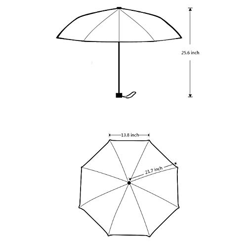 Logo Text Photo Image Name Picture Diy Personalized Custom Monogrammed Design Sun/Rain All Weather Folding Foldable Umbrella Gifts For Men Women Family #TOP2