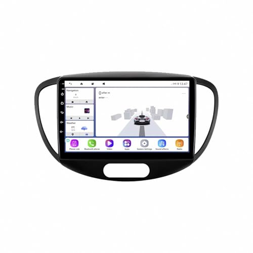 Radio coche Bluetooth con pantalla Carplay y navegación de video para Hummer H2 1