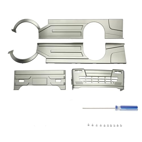 Kit Châssis Bas et Cadre Large Argent pour Voiture RC WPL D12 1/10