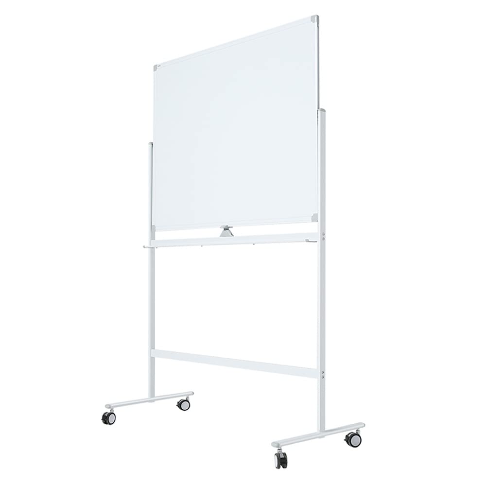 Vivol Lavagna bianca su rotelle, 100 x 150 cm, bianca – double face e magnetica, 3 diverse misure