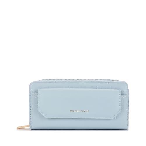 Image of Fastrack Women Compact Clutch | Stylish Clutch Purse with Semi PU Belt | Lightweight, Durable & Trendy Wallet for Girls & Ladies | Perfect for Casual & Party Use