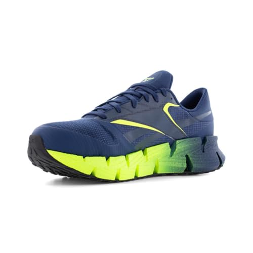 Reebok Work Floatzig Work Men's Oxford, 9.5 D(M) US, Blue-Lime