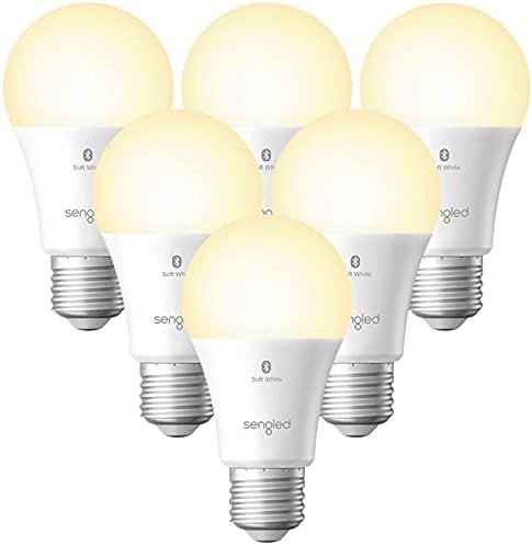 Sengled Smart Light Bulb, Instant Pairing with Alexa Devices, Warm Light Bulbs, Smart Light Bulbs that Work with Alexa, Bluetooth Mesh Smart Home Lighting, E26 60W Equivalent, 800LM, 6-Pack
