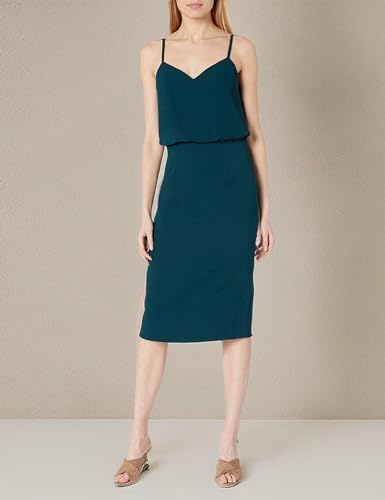 Image of Dress The Population Women's Alondra Blouson Tank Pencil Skirt Midi Dress
