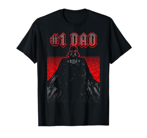 T-shirt Star Wars Vader #1 Dad en coton noir confortable pour la fête des pères