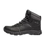 Peter Storm Men’s Caldbeck Walking Boot with High Traction Rubber Sole & Ankle Support, Durable Leather Upper (Black, UK Footwear Size System, Adult, Men, Numeric, Medium, 11)