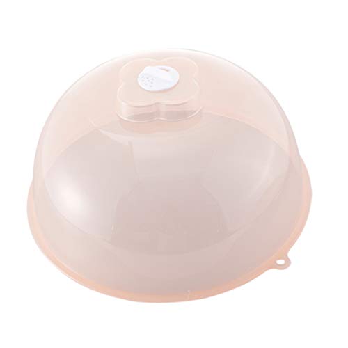 UPKOCH Microwave Plate Cover Microwave Splatter Guard Anti Spatter Plate Lid Tent Microwave Dish Cover Kitchen Supplies Large Pink