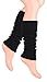 Ateena Jambière - Guêtres - Femme - Taille Unique - choix de couleurs, douces, super cadeau,Noir
