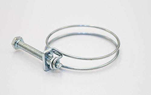 Aquaristikwelt24 Colliers de serrage galvanisés 50-55 mm pour tuyaux de 2" Cover
