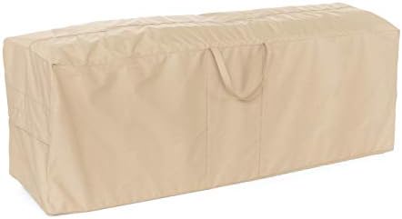 CovermatesCushion Storage Bag - Heavy-Duty Polyester, Weather Resistant, Water Resistant Zipper, Cover Accessories, 75W x 18D x 26H, Ripstop Tan