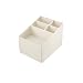 Produktbild Desktop Aufbewahrungsbox Kunststoff Kosmetik Schreibwaren Aufbewahrungsbox 13.3 * 14.5 * 18.5cm, beige, pink ( Color : Beige )