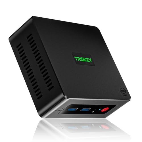 TRIGKEY 12th Gen Intel G4 Mini Computer 12th Gen Intel N100 4C/4T 16G DDR4 500G M.2 PCIE1 SSD Mini PC W11 Desktop PC,Wi-Fi 6 Working Micro PC, 4K@60Hz UHD Graphics Dual Display/BT 5.2/W11