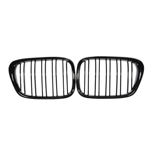Rejilla frontal negro brillante para Serie 5 E39 (1997-2003) con diseño deportivo de doble listón