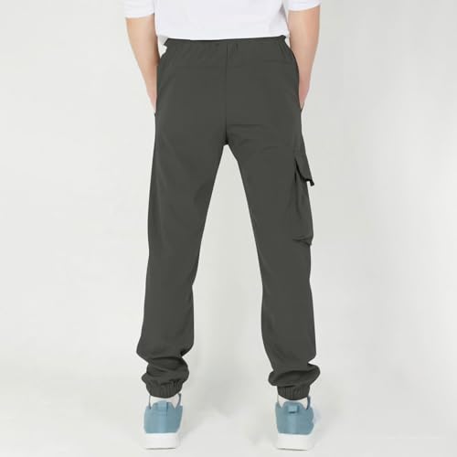 Kids' Cargo Pants Boys Casual Outdoor Quick Dry Waterproof Hiking Pants Climbing Convertible Trousers Pockets3