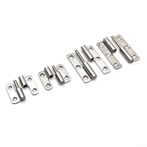 Door Hinges 304 Stainless Steel Detachable Hinge Slip Joint Flag Lift Off Door Hardware 2mm Thickness for Electrical Cabinet Boxes Equipment Toolbox Metal Switchgear Industrial 2 Pack(2.5inch)