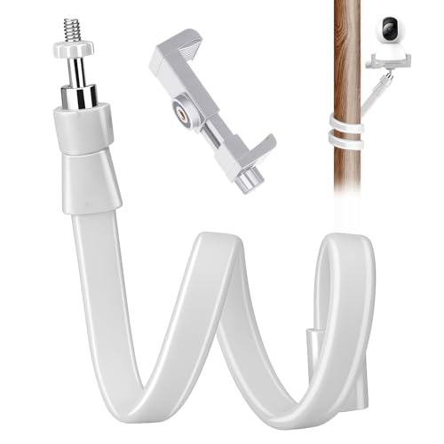 Soporte Camara Vigilancia Bebé, Soporte Babyphone para Cámara Universal, Ajustable y Plegable Flexible Compatible GHB Monitor Vigilabebes, No Requiere Taladrar, para Cuna o Muebles, Teléfonos Móviles