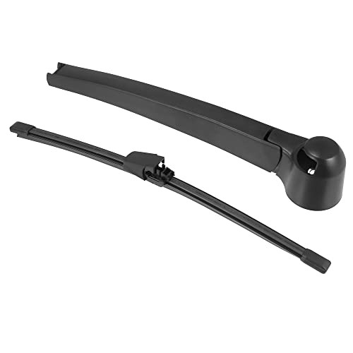 X AUTOHAUX Rear Windshield Wiper Blade Arm Assembly for VW Passat - 2 Pcs Black