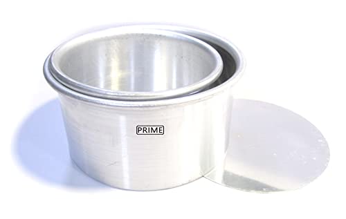 Image of Prime Bakers and Moulders Round Removable Bottom Cake Mould Set with Loose Base tin for Oven (5,6 Inch)
