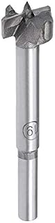 sourcing map Forstner Drill Bits 19mm, Tungsten Carbide Wood Hole Saw Auger Opener Woodworking Hinge Hole Drilling Boring Bit Cutter Gray with Case