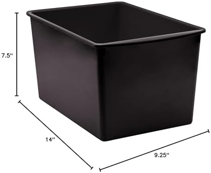 Teacher Created Resources® Black Plastic Multi-Purpose Bin image 4