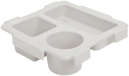 DJBNT Top Cup Holder Tray Accessory for Bogg Bag X-Large – EVA Foam Snack & Drink Tray Topper with Dividers, Compatible with Stanley Cups – Easy-Clean Portable Organizer (Whtie)
