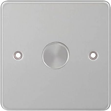 Selectric 1M Flat Plate Dimmer 1 Gang 2 Way 400W Satin Chrome - Image 3