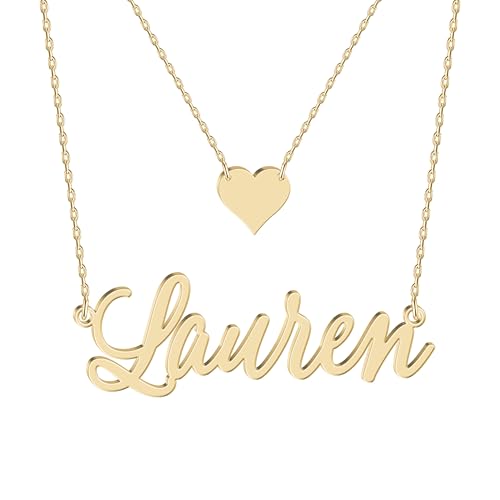 Image of Custom Name Necklace - 925 Sterling Silver & 316 Stainless Steel, 14 Fonts & Multi-Language Options, 4 Colors, 5 Chain Styles, Personalized Gift with Premium Box