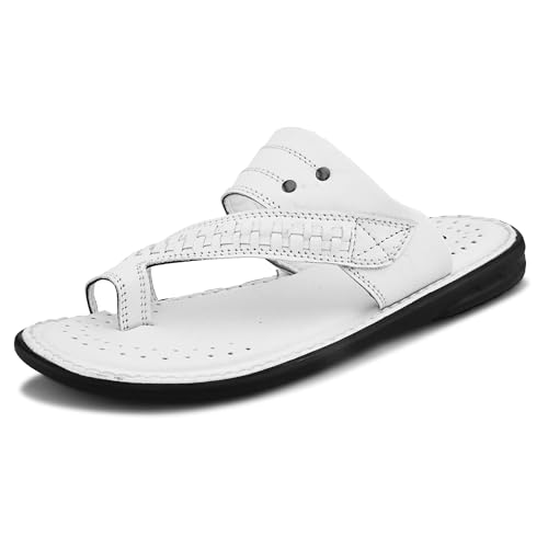 Image of Centrino Men's Slippers | Kolhapuri Style Chappals with Soft Cushioned Footbed | Comfortable & Durable | Traditional Yet Stylish Footwear for Men (9541)