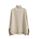 jersey punto Ocasión: el suéter casual se puede usar con jean, pantalones de pierna ancha y faldas largas, chaquetas y abrigos, botas altas de rodilla o tacones altos. Gran regalo para ti mismo, amigos, familias. Es adecuado para que las mujeres, las niñas, las damas y los jóvenes se usen en el hogar, la oficina, la escuela o las ocasiones de actividades al aire libre en otoño, otoño e invierno.