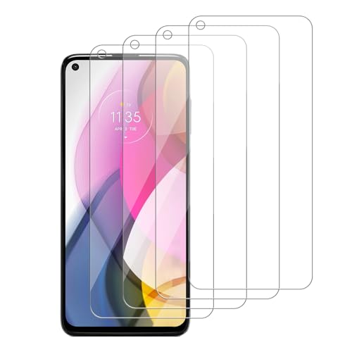 iCsapr 4 Pack Glass Screen Protector Compatible for Motorola Moto G Stylus (2021) / XT2115 [9H Hardness]-HD Screen Tempered Glass, Scratch Resistant,Easy Install [Case Friendly]