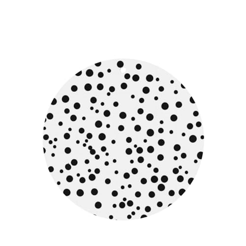 Hojas perfumadas para auto Black And White Polka Dot miniatura 1