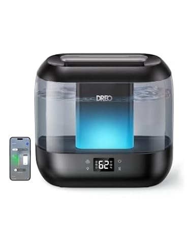DREO Smart Humidifiers for Bedroom, 4L Cool Mist Humidifier — $42.25 (15% off)