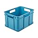 Produktbild keeeper Transportbox mit Tragegriffen, Euro-Box M, 16 l, 35 x 27 x 22 cm, Bruno Eco Line, Blau (Eco Sky Blue)