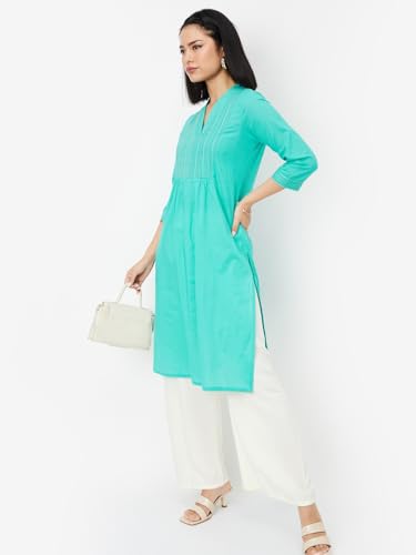Image of Max Women's Cotton Regular Fit Casual Kurta