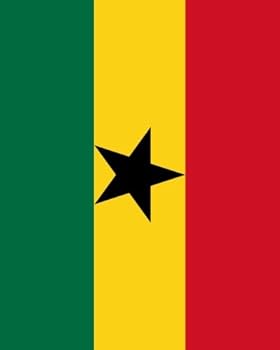 Flag of Ghana Notebook: College Ruled Writer's Notebook for School, the Office, or Home!