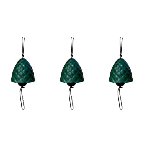 Abaodam Pine Cone Wind Chime Cast Iron 3 Pack 17.68 X 1.57 X 1.57 in