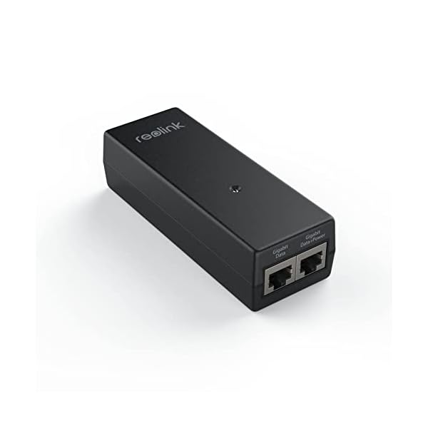 Reolink Gigabit PoE Injektor, liefert PoE+ 30W oder PoE 15.4W, Entfernung bis zu 100m, Plug & Play, geeignet für Reolink PoE Kameras / Video Doorbell PoE, P030U05
