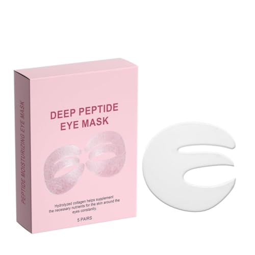Image of 【5PAIRS】Collagen Moisturizing Eye Mask, a gentle, skin-friendly, deeply hydrating hydrogel under-eye patch, targeting puffiness and dark circles, suitable for sensitive skin with anti-aging repair.
