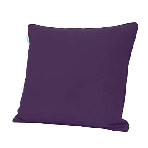 Image of QILLOWAY Outdoor /Indoor Deep Seat Cushions for Patio Furniture, Lawn Chair All Weather Cushion 24 x 24 inch 1 Set(Purple)