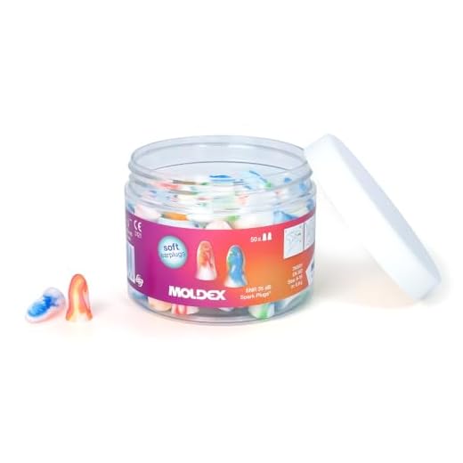 Moldex Spark Plugs® 780501 - Tapones para los oídos (espuma blanda, sin sustancias nocivas, SNR 35 dB), embalaje práctico para llevar (50 pares)