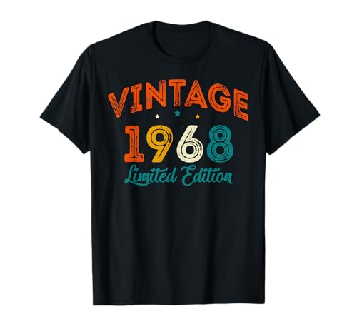 Vintage 1968 57 Years Old Men Women 57th Birthday Gifts T-Shirt