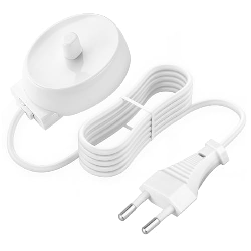 Cargador Cepillo Eléctrico para Oral B Modelo 3757, Base de Carga Inductiva IP67 Impermeable, Cargador de Portátil 1 Metro para D10 / D12 / D16 / D20 / D34 / P2000 / P4000 / P6000 / P7000