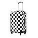 JBYJBX Black And White Checkered Print Suitcase Cover Luggage Protector Washable Elastic Fashionable Travel Gear Cover