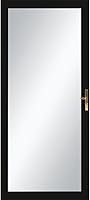 Larson 50 Fullview Black 36-Inch Brass Storm Door - Full Glass Panel, Durable Aluminum Frame