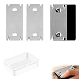 CLKE Kantenschneider für Holzbearbeitung, Kantenhobel für Holz, PVC, ABS, mit 2 Ersatzklingen (schwarz)