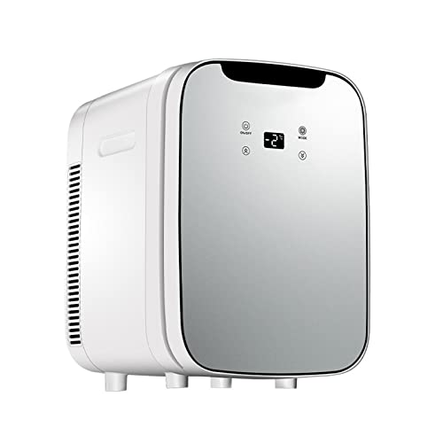 Refrigerador de coche, calefacción y refrigeración para el hogar, pequeño dormitorio de estudiantes con refrigeración, minicongelador de una sola puerta,Silver