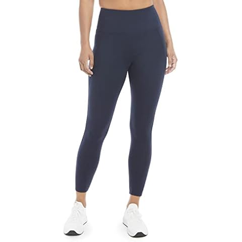 Danskin Women's High Rise Bonded Legging, Neo Navy, Medium Cover