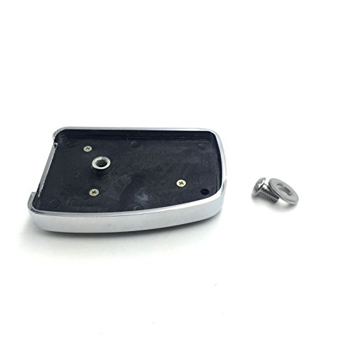 Grand coussinet de pédale de frein chromé pour Harley Davidson 12 et ultérieurs, FLD 86 et ultérieurs, FL Softail 80 et ultérieurs, Touring 08 et ultérieurs, Trike Road King Street Glide