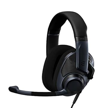 EPOS Gaming Fone de ouvido Audio H6PRO Open Acoustic (Sebring Preto), Modelo: 1000934, Tamanho: One-size