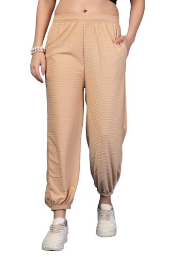 Image of UZARUS Women's Ultra-Soft Baggy Fit /Relaxed Fit Joggers with Side Pockets & Gripped Hem